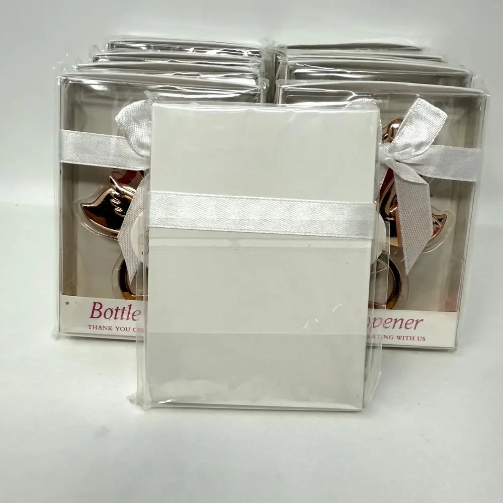 Lot Of 12 Bottle Opener Kissing Heart Flamingo Wedding Favors Gifts Bridal Party